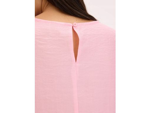 B.P.C różowa bluzka z falbankami z lyocellu 38.