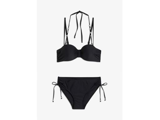 B.P.C bikini czarne balkonetka z odpinanymi ramiączkami ^40(80E)