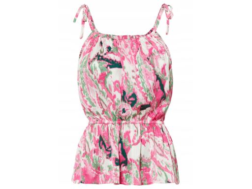 B.P.C bluzka top satynowa różowa we wzory ^44