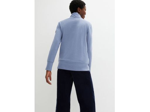 B.P.C niebieska bluza z szerokim kołnierzem bawełniana ^36/38.