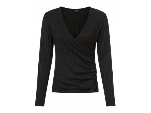 B.P.C bluzka kopertowa prążkowana RÓŻOWA ^36/38