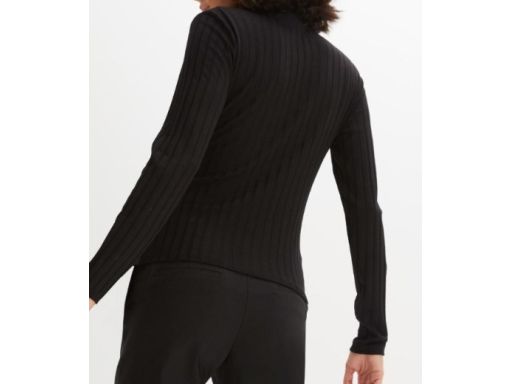 B.P.C bluzka kopertowa prążkowana RÓŻOWA ^36/38