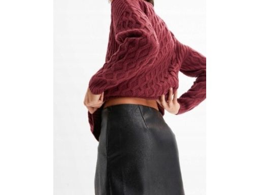 B.P.C spódnica eko skóra czarna krótka r.48