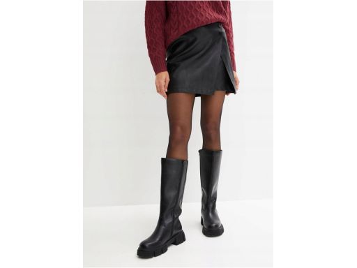 B.P.C spódnica eko skóra czarna krótka r.48