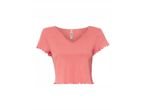 B.P.C t-shirt damski prążek krótki ^40/42