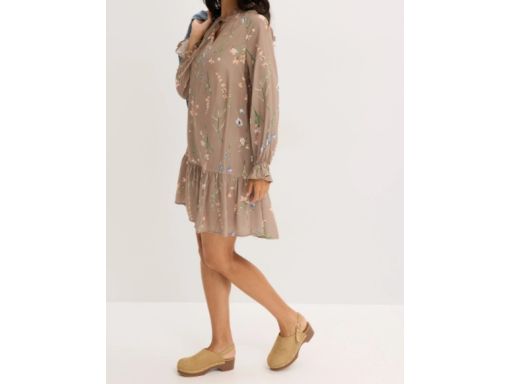 B.P.C sukienka w kwiatki z wiskozy 48.