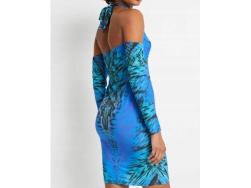 B.P.C sukienka nadruk odkryte ramiona ^40/42