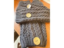 B.P.C ocieplacze dzianinowe ażurowe stalowe z guzikiem 4 elementy komp