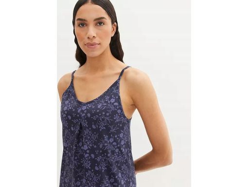 B.P.C letnia sukienka granatowa wzorzysta na ramiączka 32/34.