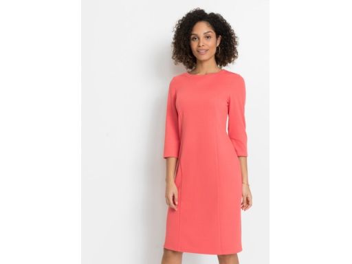 B.P.C sukienka koralowa przed kolano prosta ^40/42