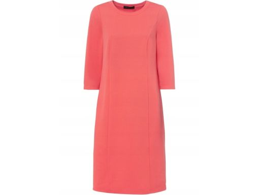 B.P.C sukienka koralowa przed kolano prosta ^40/42