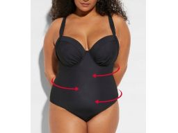 B.P.C kostium kąpielowy czarny na fiszbinach r.44(85D)