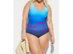 B.P.C kostium jednoczęściowy ombre niebieski silnie modelujący r.38