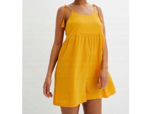 B.P.C kombinezon dżersejowy żółty letni szorty 40/42.