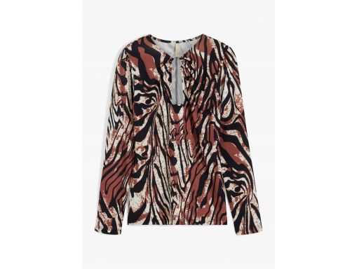 B.P.C bluzka brązowa ze wzorem zwierzęcym ^36/38