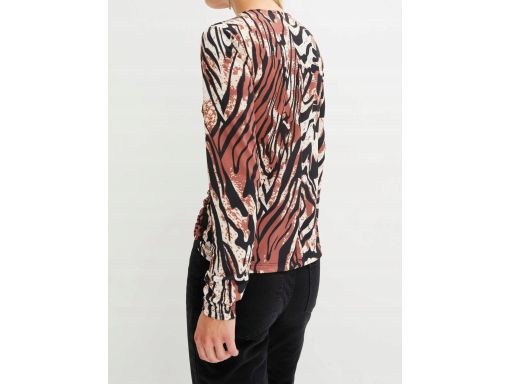 B.P.C bluzka brązowa ze wzorem zwierzęcym ^36/38