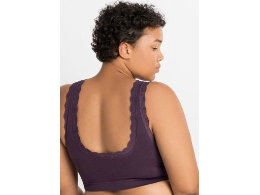 B.P.C 2-pak biustonoszy bezszwowy Feel Comfort fioletowy ^L