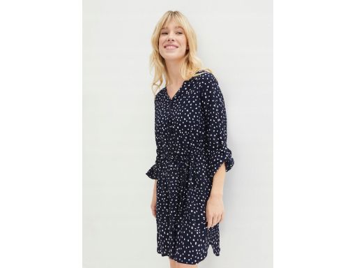 B.P.C sukienka ciążowa i do karmienia granatowa w biały wzorek 40 .