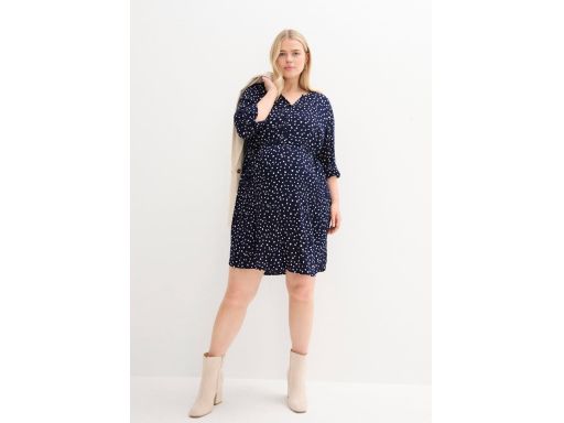 B.P.C sukienka ciążowa i do karmienia granatowa w biały wzorek 40 .