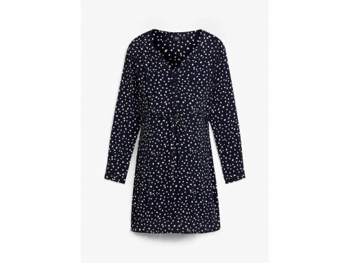 B.P.C sukienka ciążowa i do karmienia granatowa w biały wzorek 40 .