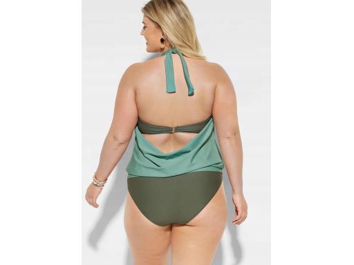 B.P.C top tankini wiązany pistacjowy r.42