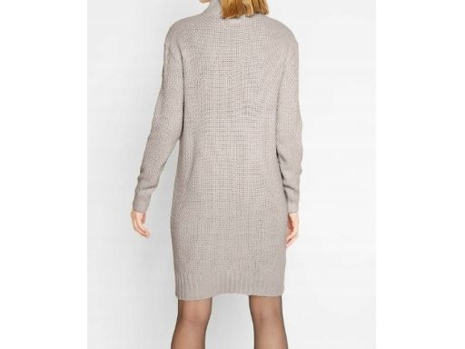 B.P.C sukienka dzianinowa ze stójką beżowa r.44/46