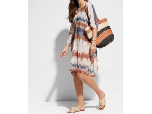 B.P.C sukienka plażowa we wzory asymetryczna 48/50.