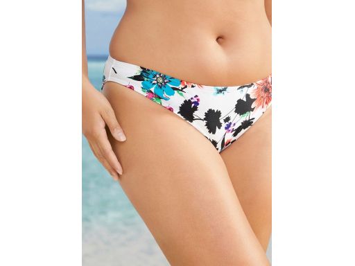 B.P.C białe bikini w kolorowe kwiatuszki usztywniane miseczki ^38(75C)