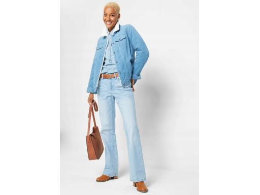 B.P.C jeansy bootcut jasnoniebieskie ze stretchem ^44
