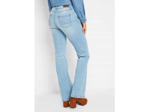 B.P.C jeansy bootcut jasnoniebieskie ze stretchem ^44
