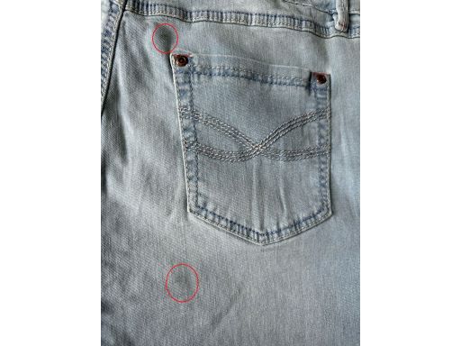 B.P.C jeansy bootcut jasnoniebieskie ze stretchem ^44