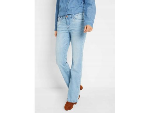 B.P.C jeansy bootcut jasnoniebieskie ze stretchem ^44