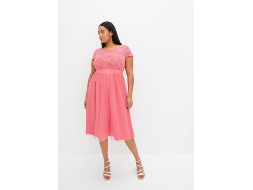 B.P.C sukienka różowa z koronką ^44