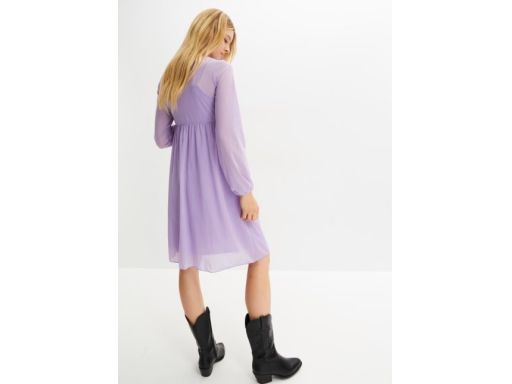 B.P.C sukienka fioletowa siateczkowa ^40/42