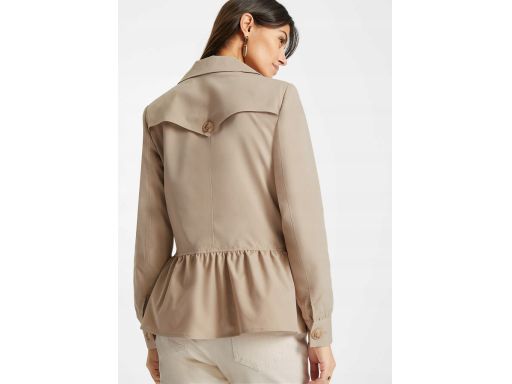 B.P.C kurtka krótka z baskinką płaszcz beżowa ^42