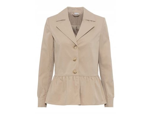 B.P.C kurtka krótka z baskinką płaszcz beżowa ^42