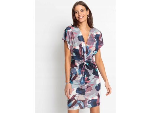 B.P.C sukienka z nadrukiem marszczenia ^32/34