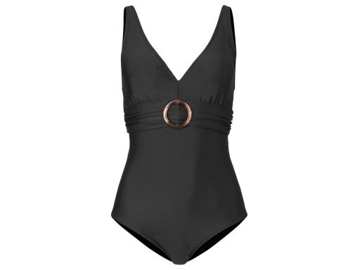 B.P.C czarny kostium kąpielowy z klamrą 42.