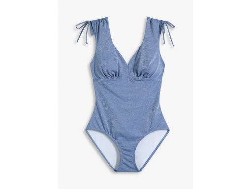 B.P.C kostium kąpielowy niebieski z połyskującą nitką 42.