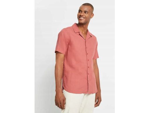 B.P.C koszula męska z krótkim rękawem lniana 45/46.