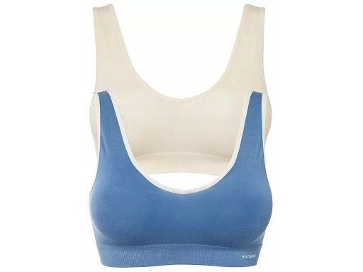 B.P.C 2-pak miękkich biustonoszy bralett Feel Comfort z bambusa XL.