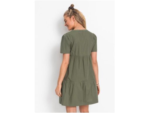 B.P.C sukienka koszulowa khaki guziki r.48