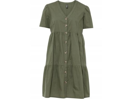B.P.C sukienka koszulowa khaki guziki r.48
