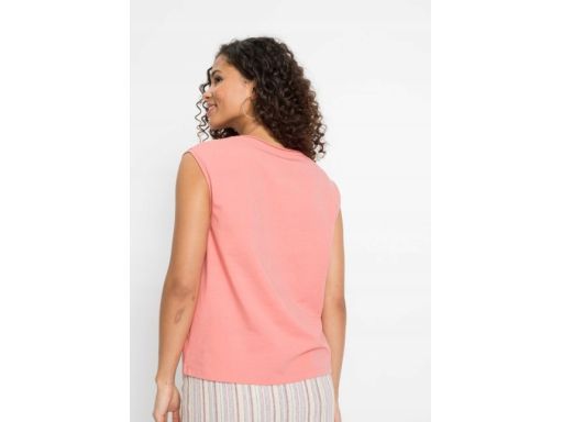 Bluzka koralowa bez rękawów r.44/46