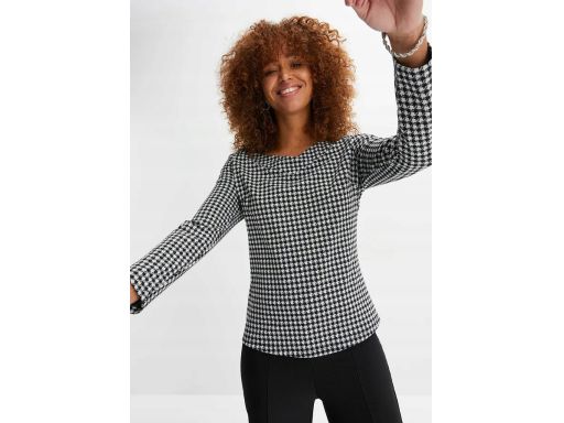 B.P.C bluzka żakardowa w pepitkę ^32/34