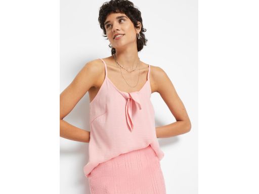 B.P.C bluzka top satynowa różowa 42.