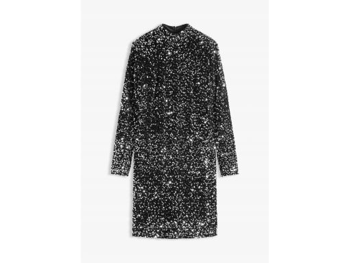 B.P.C sukienka ze stójką cekinowa r.40/42
