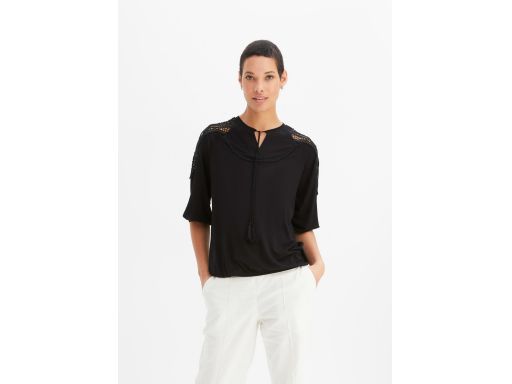 B.P.C bluzka czarna z koronką ^40/42