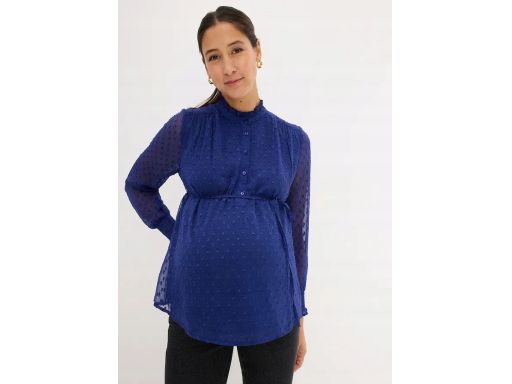 B.P.C bluzka ciążowa i do karmienia szyfonowa granawtowa ^38