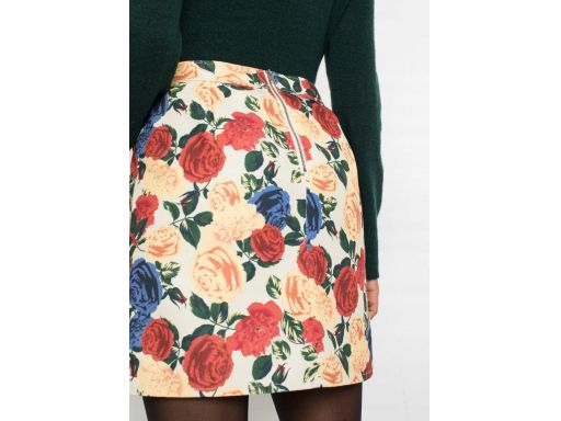 B.P.C jeansowa spódnica mini w kwiaty ^32